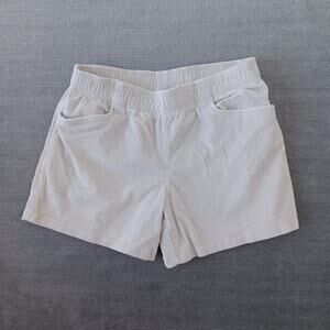 Black Diamond Dirtbag Corduroy Shorts Womens XL Beige 5" Inseam Hiking Casual